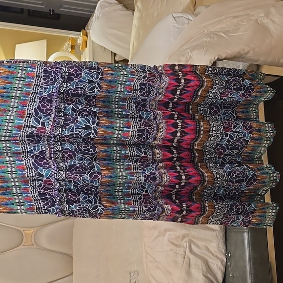 Chris McLaughlin Vibrant Multicolor Maxi Dress - Picture 4 of 15